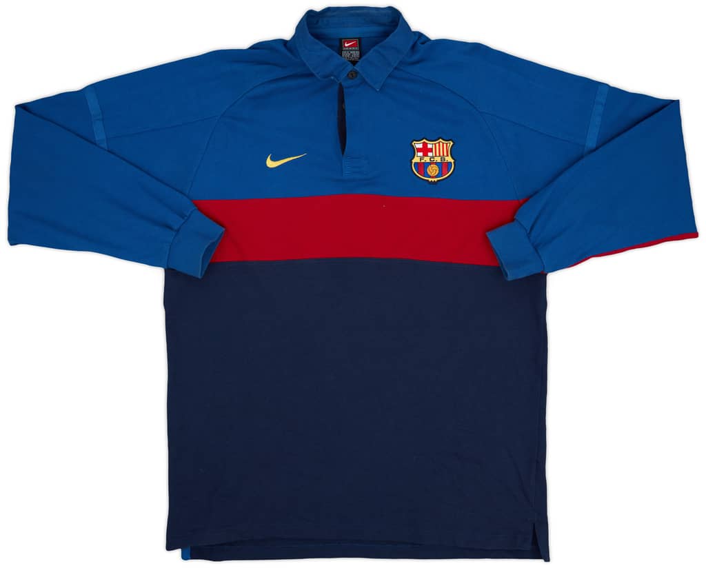 1998-99 Barcelona Nike Rugby Polo Shirt - 8/10 - (XL)