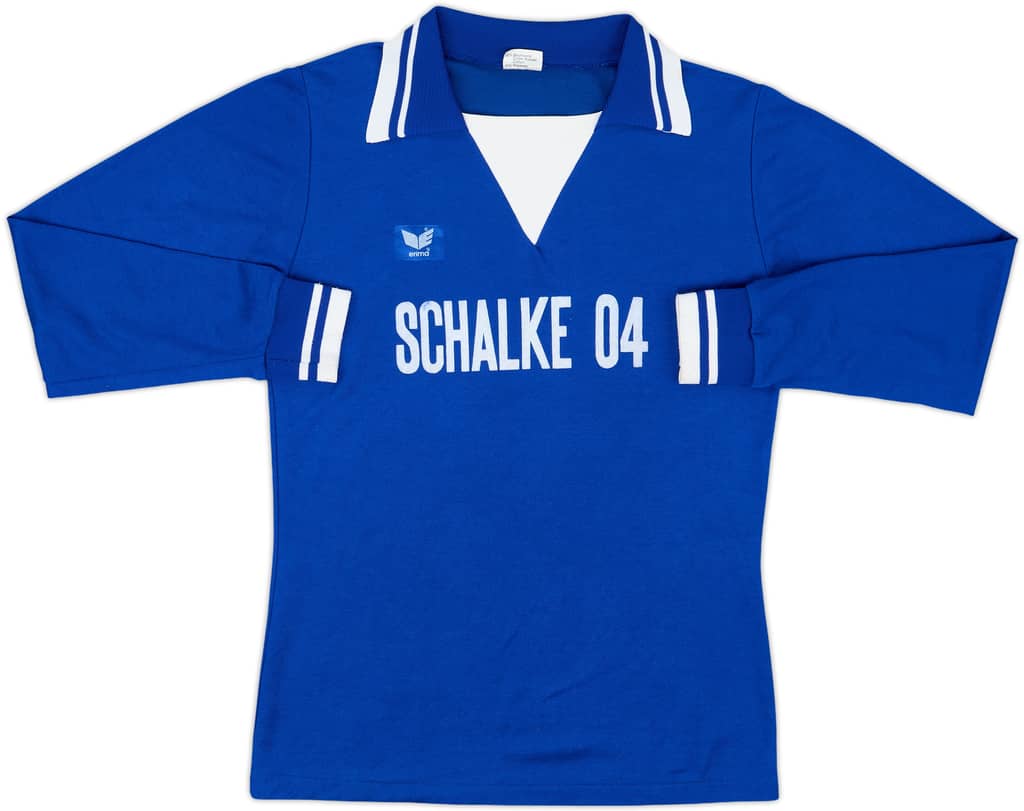 1977-78 Schalke Home L/S Shirt - 7/10 - (M)