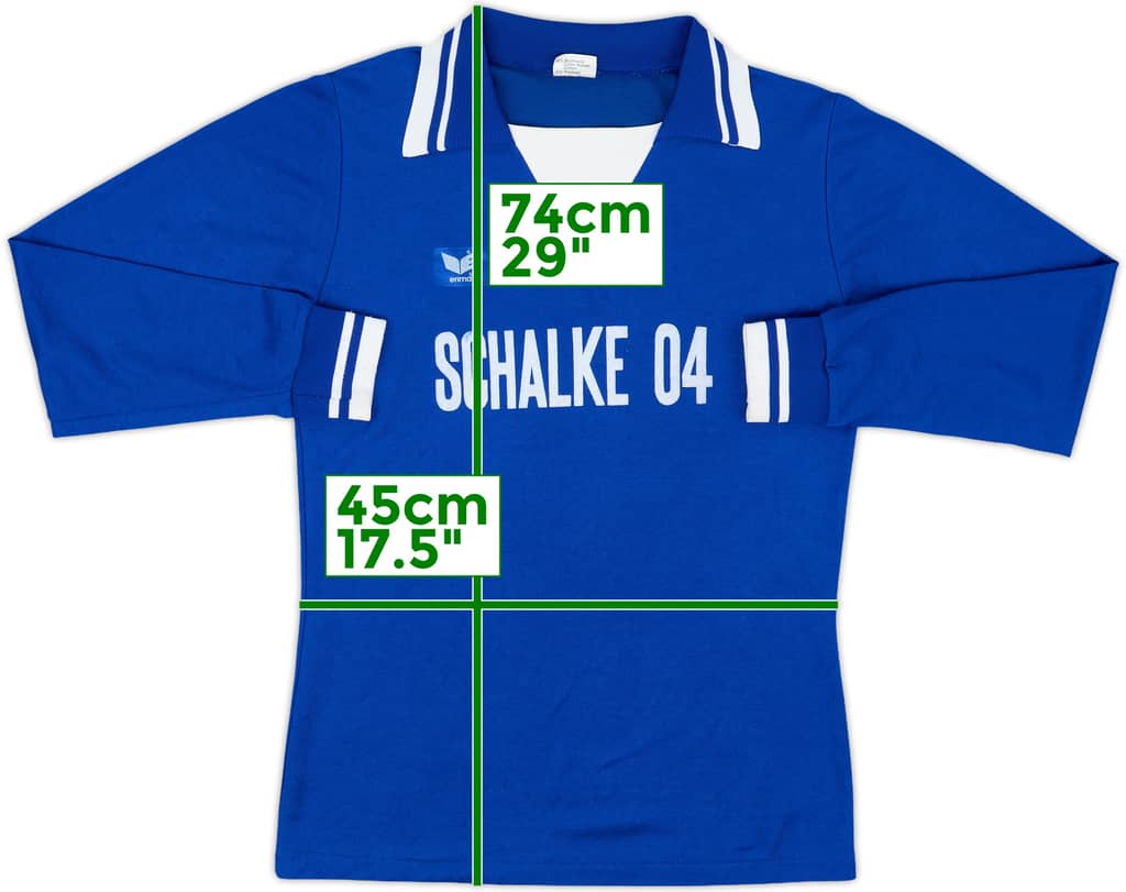 1977-78 Schalke Home L/S Shirt - 7/10 - (M)