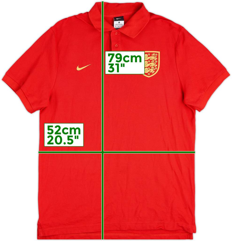 2014-16 England Nike Polo Shirt - 8/10 - (XL)