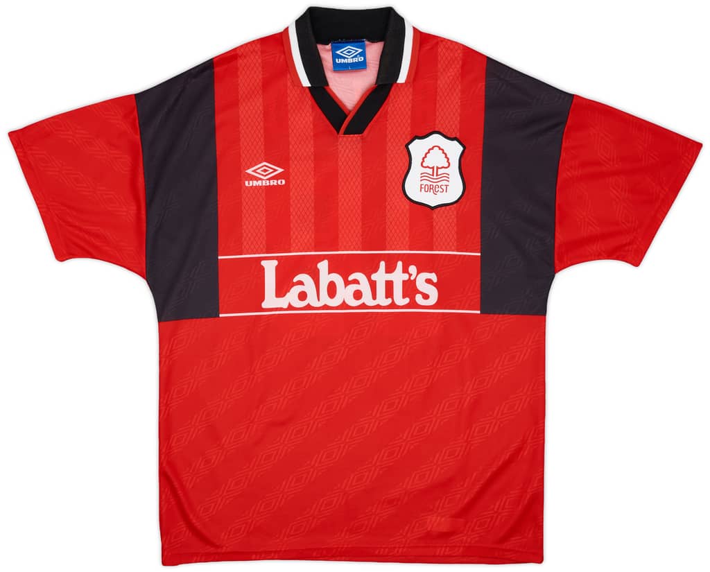 1994-96 Nottingham Forest Home Shirt Haaland #18 - 8/10 - (L)