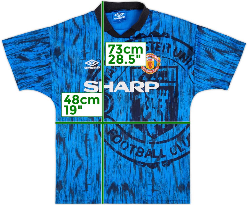 Camiseta de visitante del Manchester United 1992-93 - 5/10 - (M)