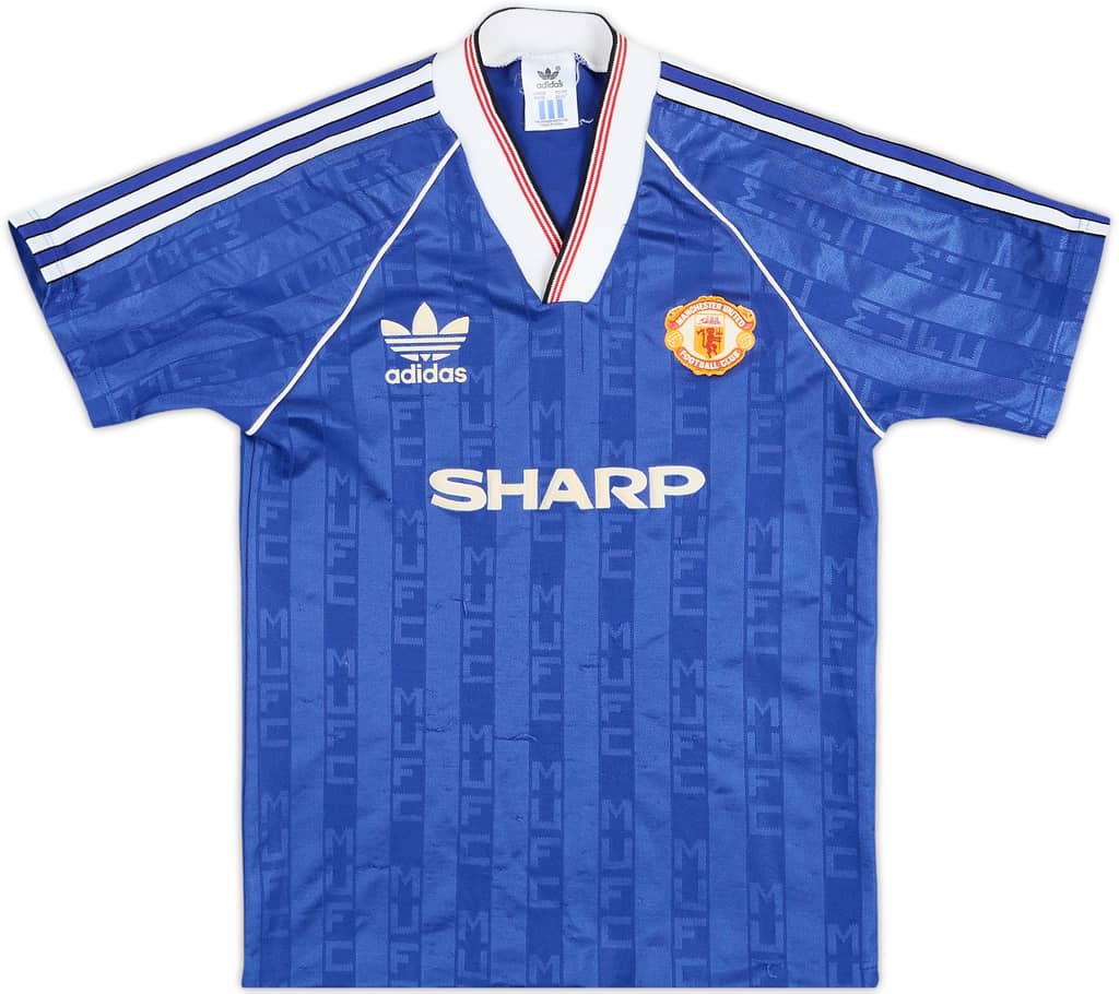 Camiseta de la tercera equipación del Manchester United 1988-90 - 5/10 - (Niños L)