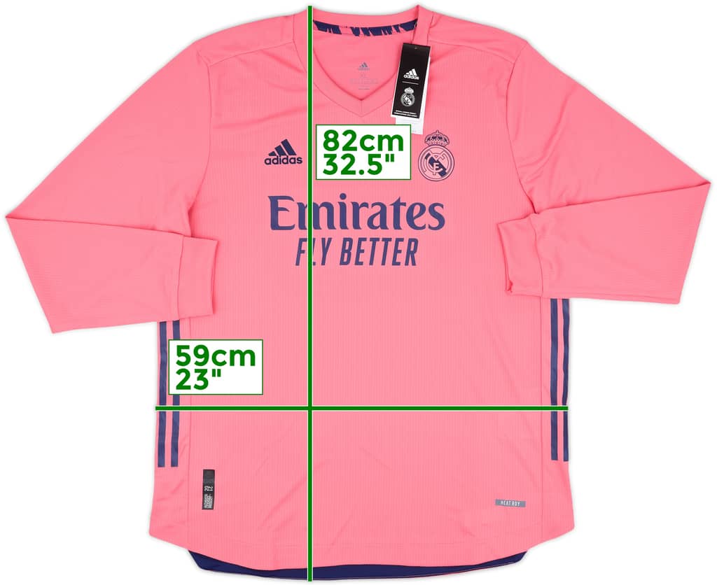 2020-21 Real Madrid Authentic Away L/S Shirt (XL)