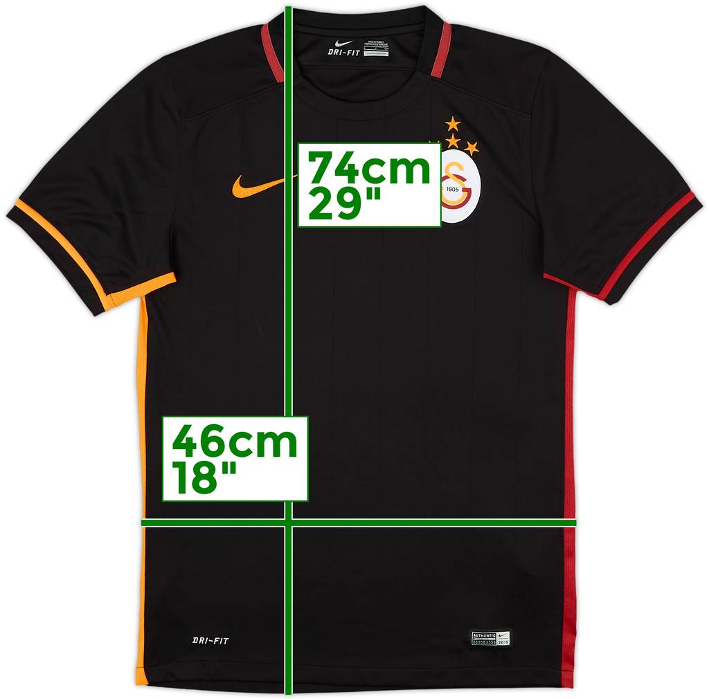 2015-16 Galatasaray Camiseta Visitante - 8/10 - (S)