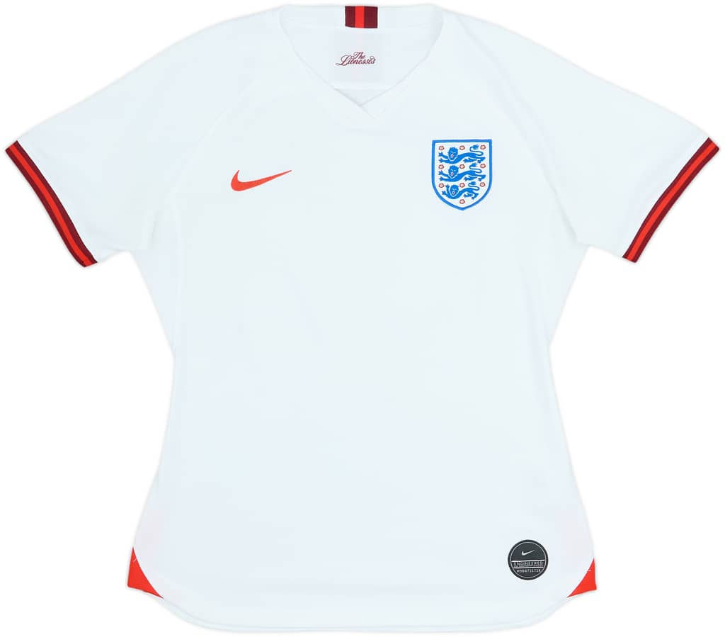 2019 England Lionesses Home Shirt - 6/10 - (Women's M)