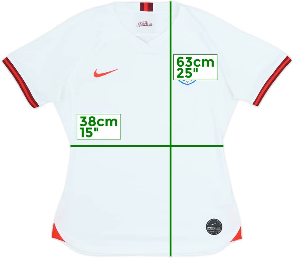 2019 England Lionesses Home Shirt - 6/10 - (Women's M)