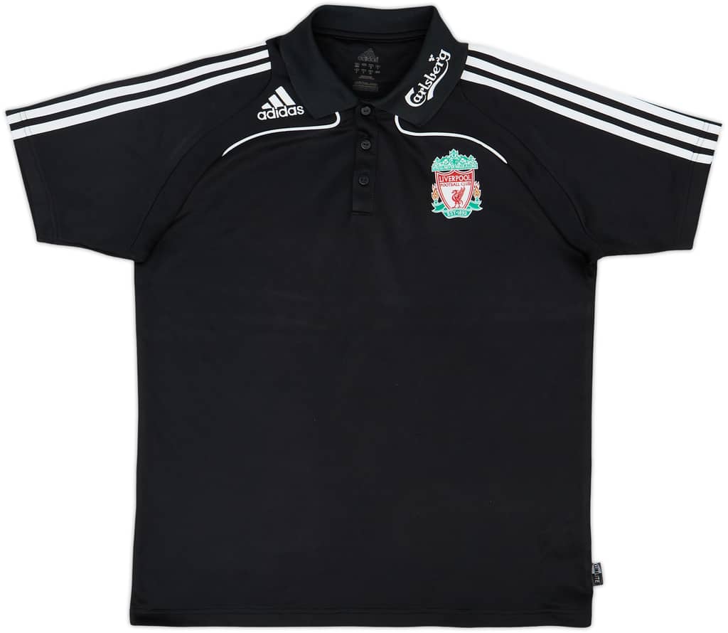 2009-10 Liverpool adidas Polo Shirt - 9/10 - (L)