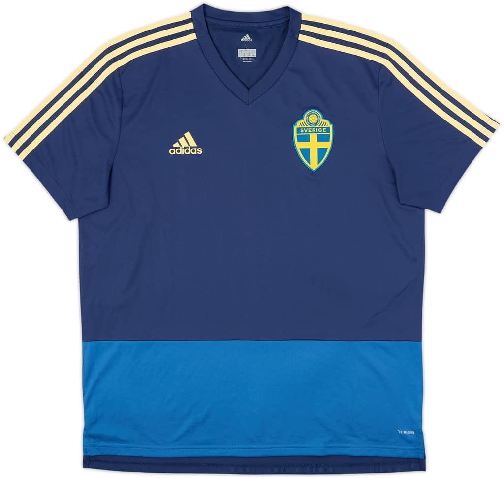 2017-18 Sweden adidas Training Shirt - 9/10 - (L)