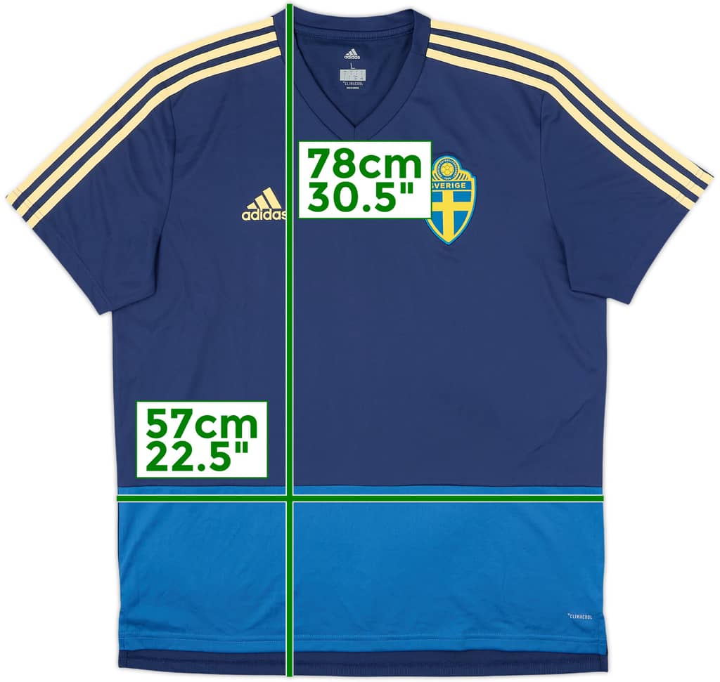 2017-18 Sweden adidas Training Shirt - 9/10 - (L)