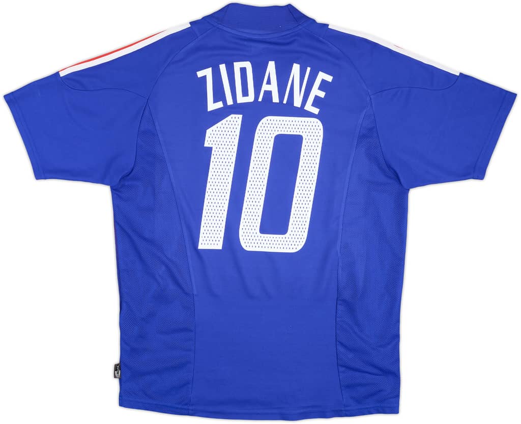 2002-04 France Home Shirt Zidane #10 - 6/10 - (M)