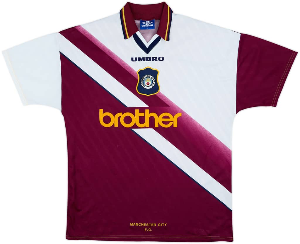 1996-97 Manchester City Away Shirt - 8/10 - (XL)
