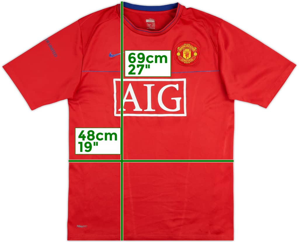2008-09 Manchester United Nike Training Shirt - 5/10 - (M)