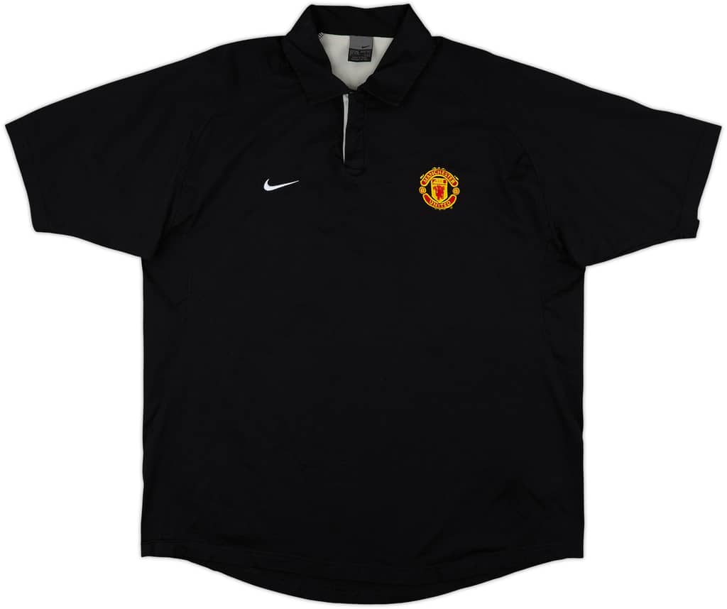 2003-04 Manchester United Nike Polo Shirt - 9/10 - (XXL)