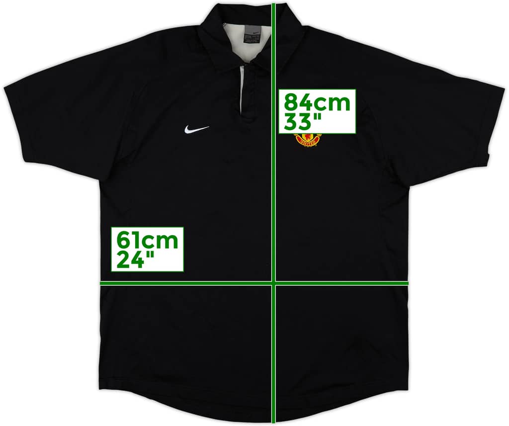 2003-04 Manchester United Nike Polo Shirt - 9/10 - (XXL)