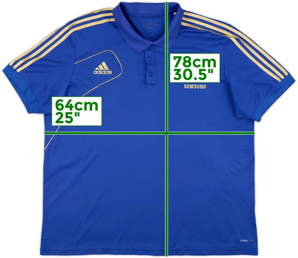 2012-13 Chelsea adidas Polo Shirt - 8/10 - (XXL)