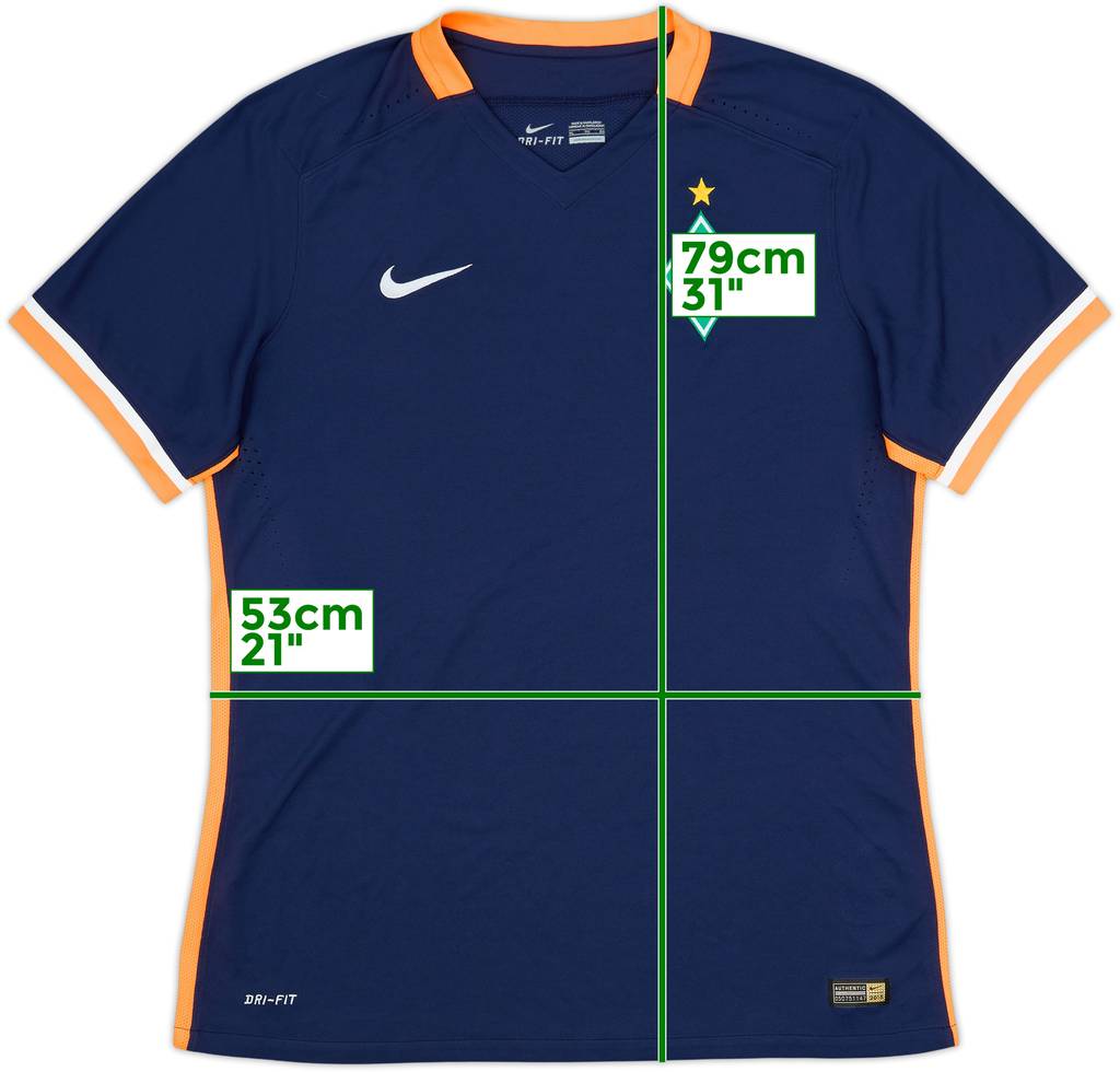 2015-16 Werder Bremen Player Issue Away Shirt - 9/10 - (XL)