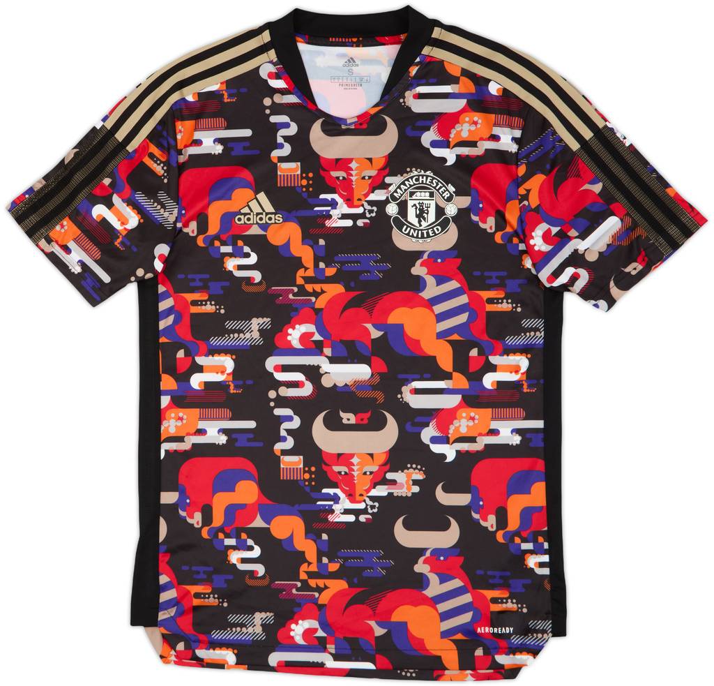 2021-22 Manchester United adidas Chinese New Year Training Shirt - 10/10 - (S)