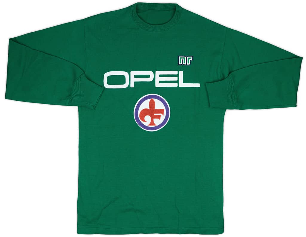 1983-85 Fiorentina Player Issue Ennerre Cotton Training L/S Top #6 - 8/10 - (L)