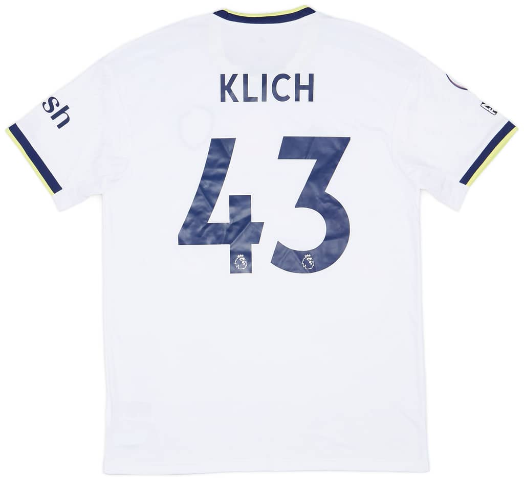 2022-23 Leeds Match Issue Home Shirt Klich #43