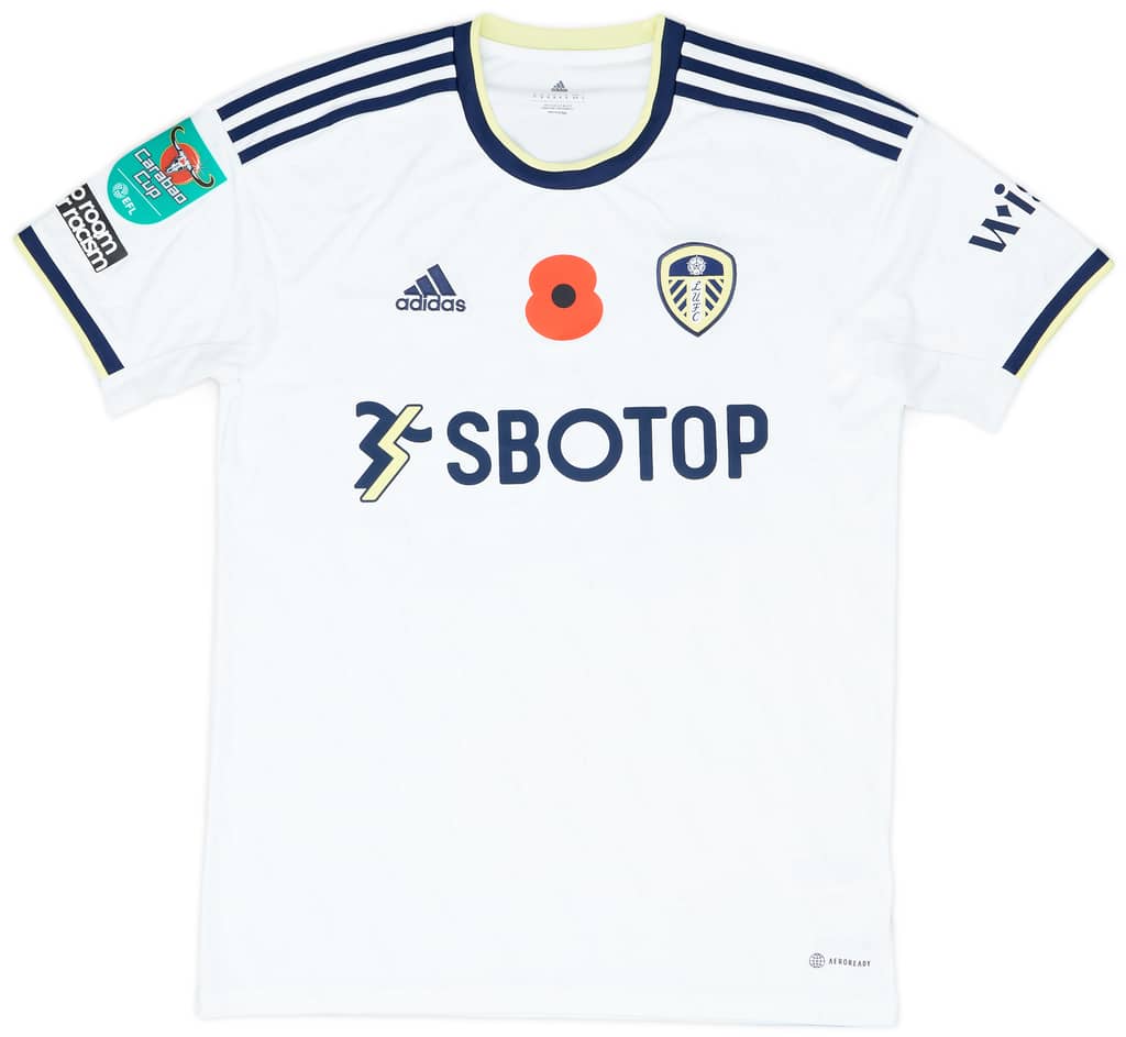 2022-23 Leeds Match Issue Carabao Cup Home Shirt Kristensen #25