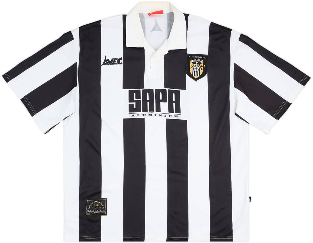 Camiseta de local del Notts County 1995-96 - 8/10 - (L)