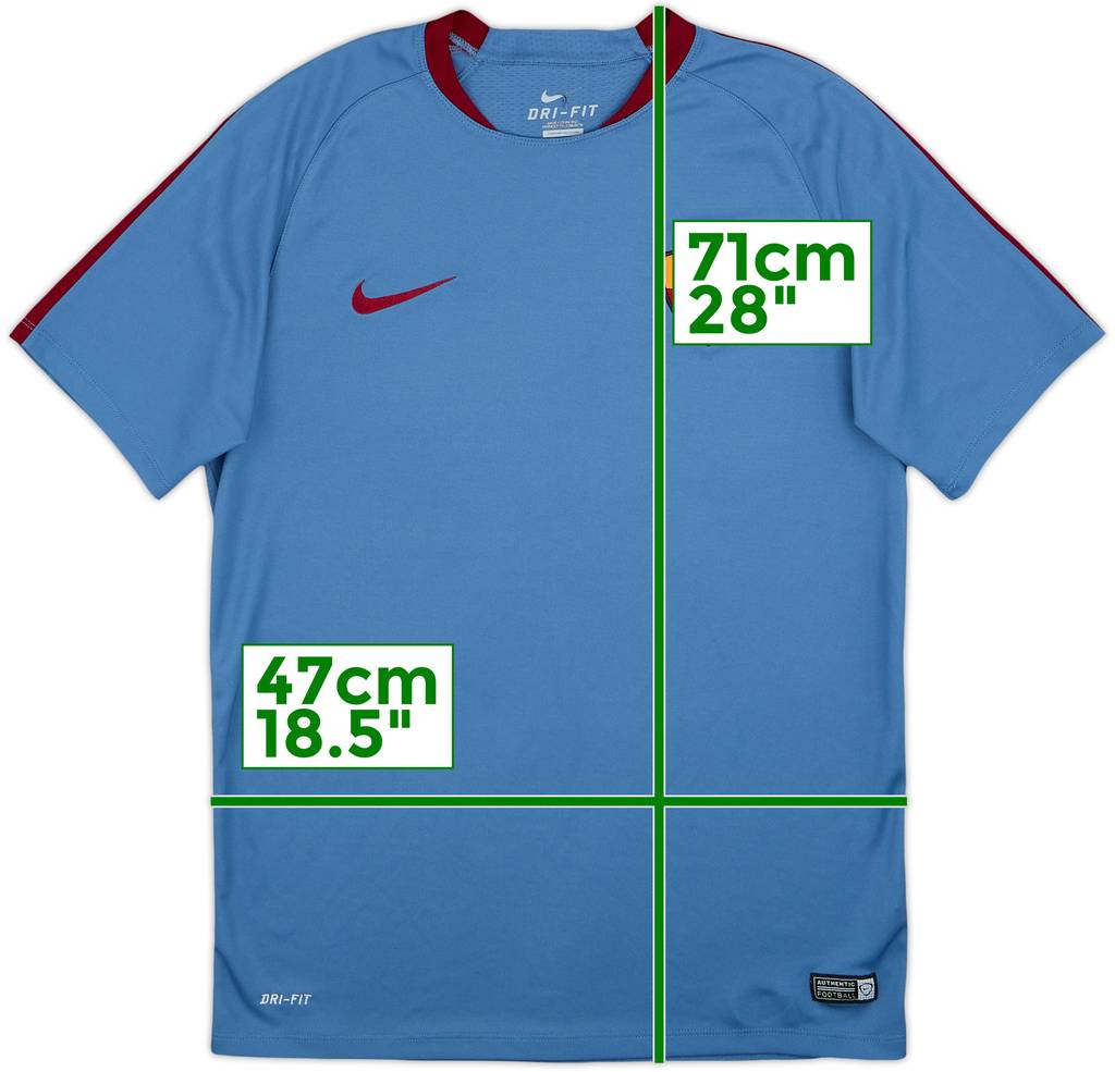 2016-17 Roma Nike Training Shirt - 8/10 - (L)