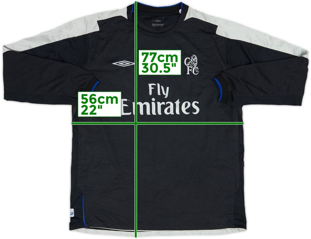 2004-05 Chelsea Away L/S Shirt - 4/10 - (XL)
