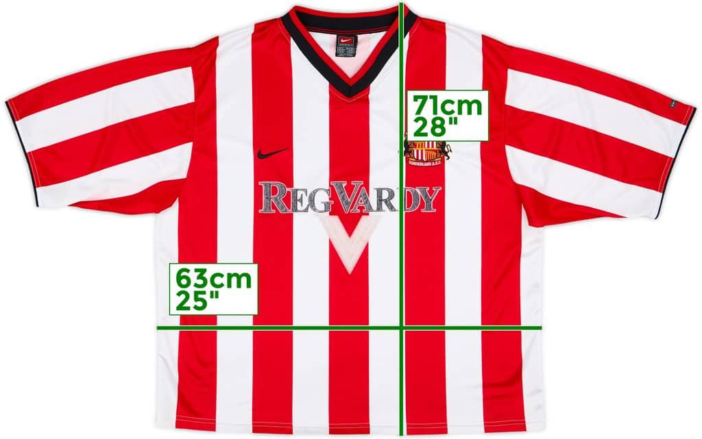 2000-02 Sunderland Home Shirt - 5/10 - (XL)