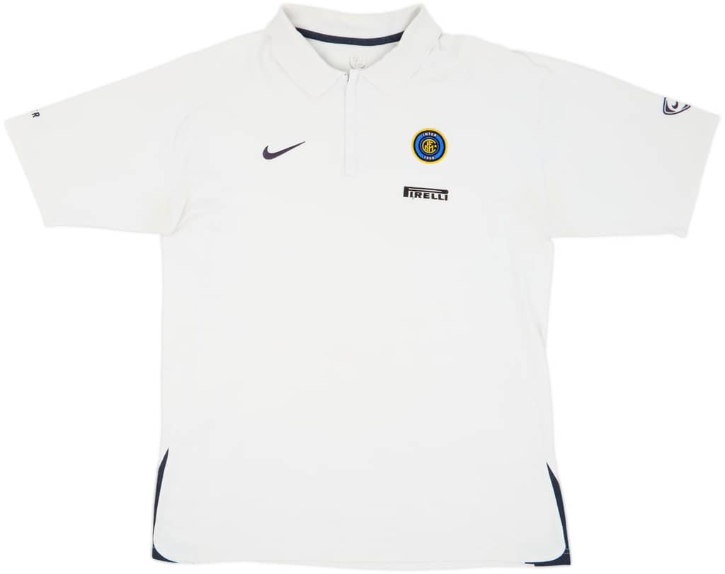 2005-06 Inter Milan Nike 1/4 Zip Polo Shirt - 8/10 - (L/XL)