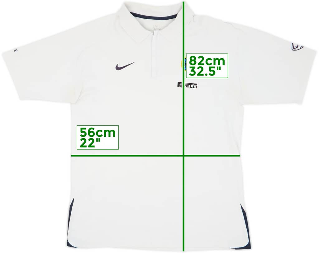 2005-06 Inter Milan Nike 1/4 Zip Polo Shirt - 8/10 - (L/XL)