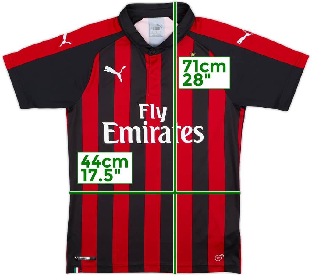 2018-19 AC Milan Camiseta Local - 8/10 - (S)