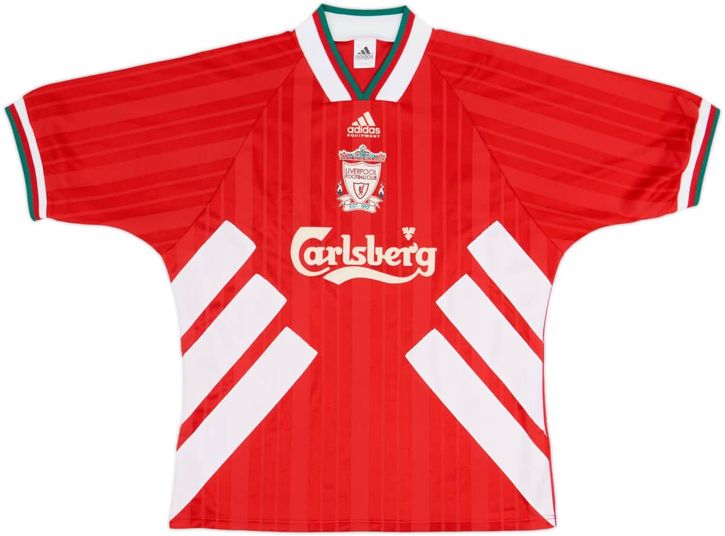 1993-95 Liverpool Home Shirt - 8/10 - (L/XL)