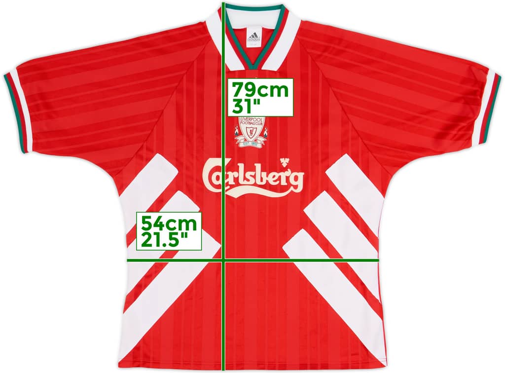 1993-95 Liverpool Home Shirt - 8/10 - (L/XL)