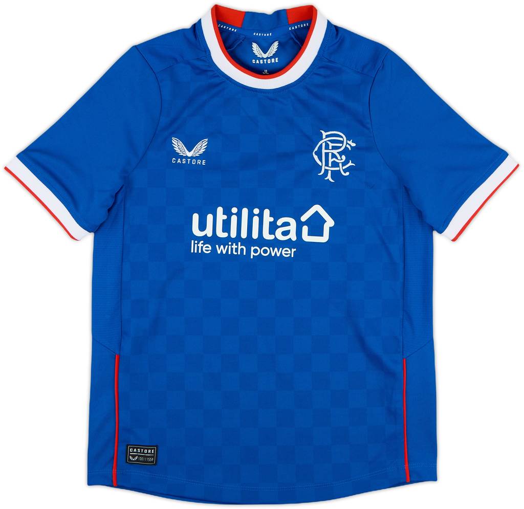 2022-23 Rangers Home Shirt - 10/10 - (L.Boys)