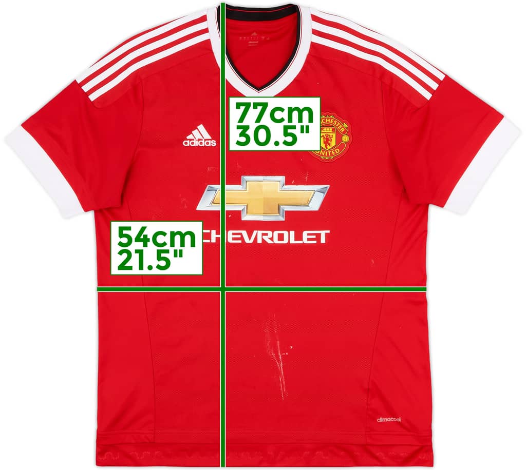 2015-16 Manchester United Home Shirt - 5/10 - (L)