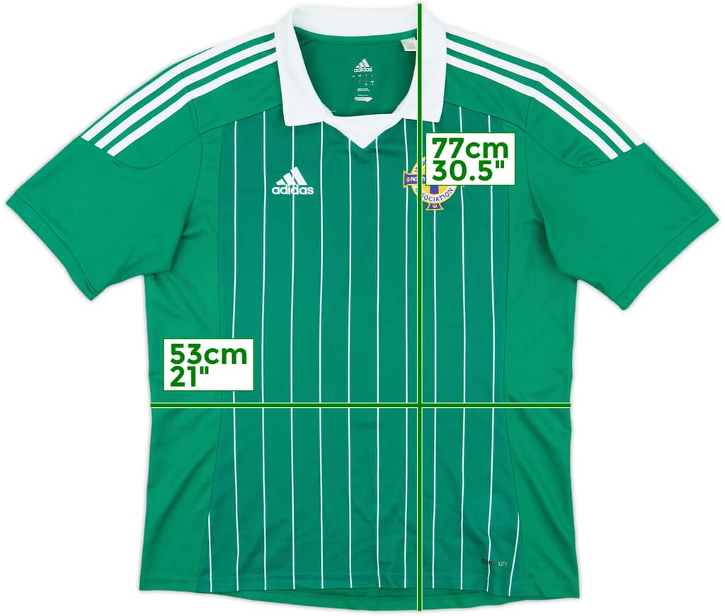 2012-13 Northern Ireland Home Shirt - 8/10 - (L)