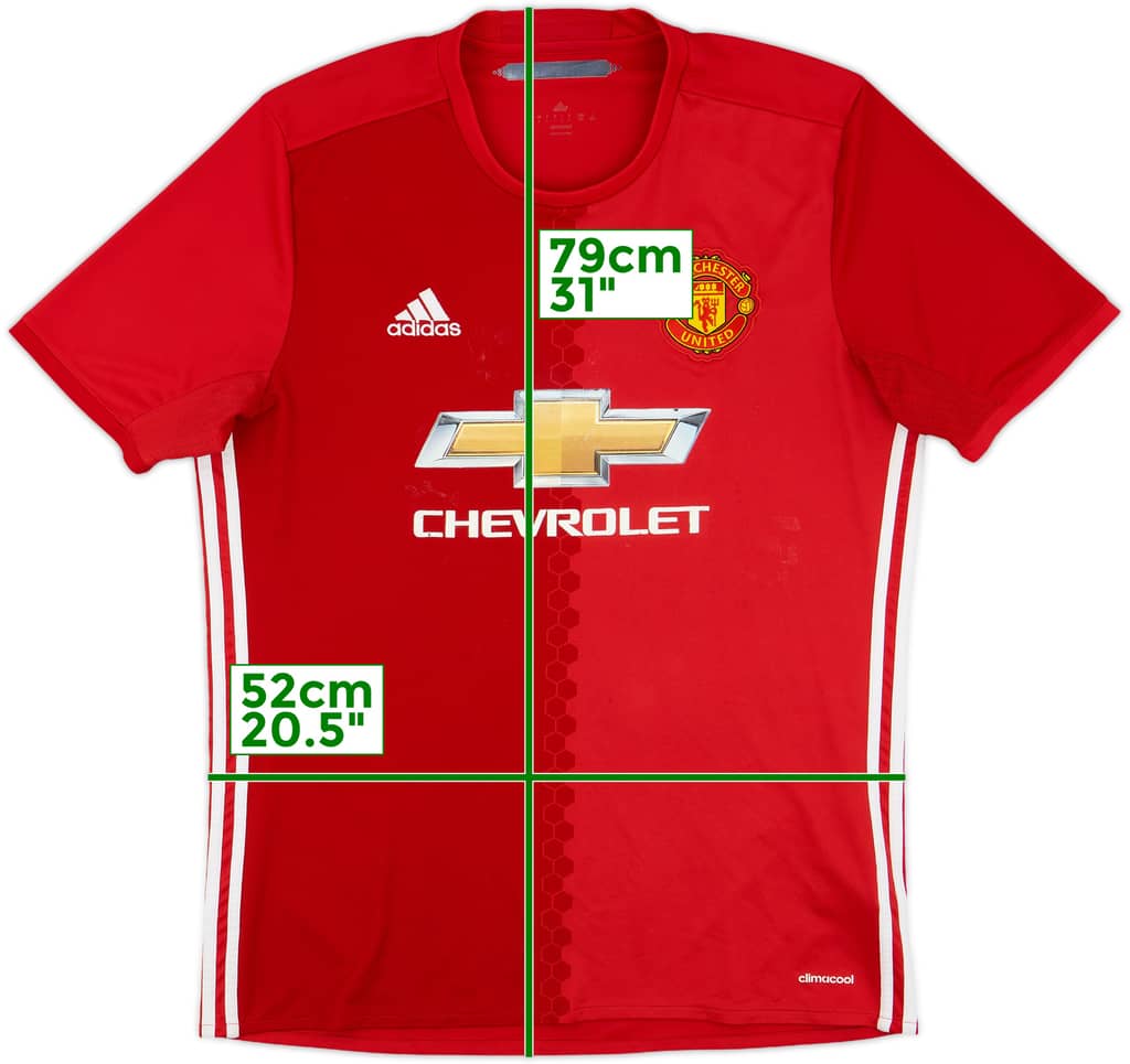 2016-17 Manchester United Home Shirt - 5/10 - (L)