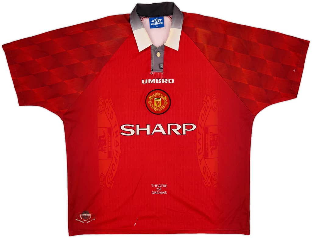 1996-98 Manchester United Home Shirt - 5/10 - (XXL)