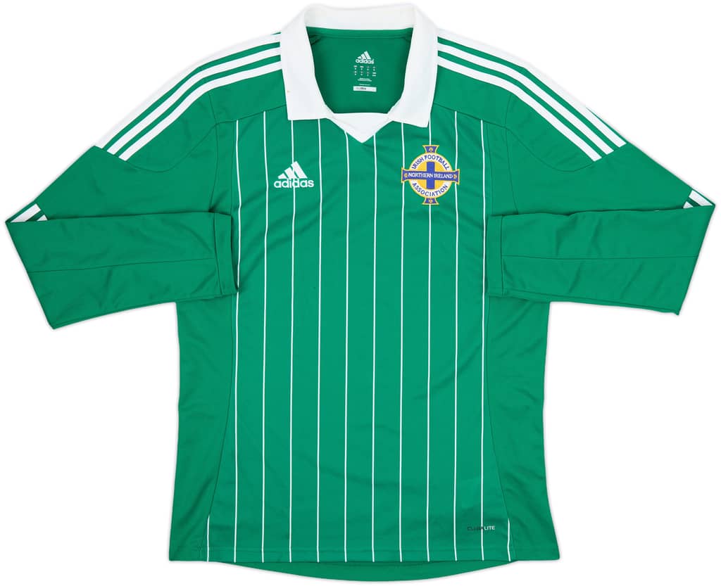2012-13 Northern Ireland Home L/S Shirt - 8/10 - (M)