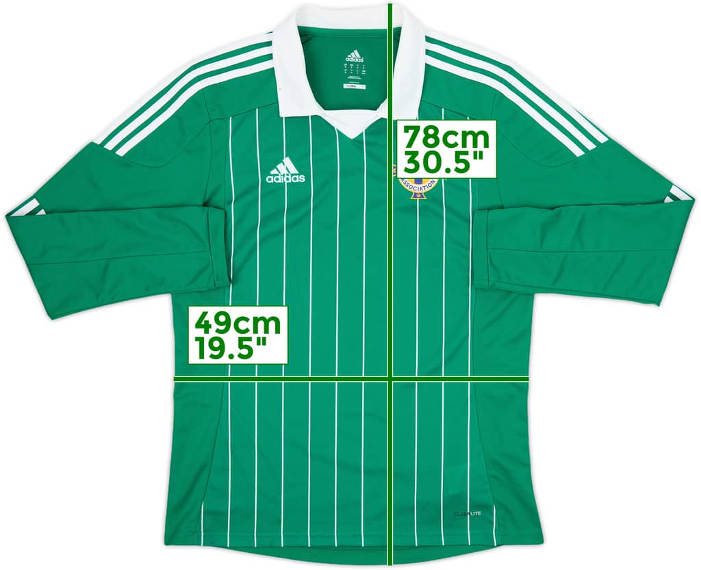 2012-13 Northern Ireland Home L/S Shirt - 8/10 - (M)