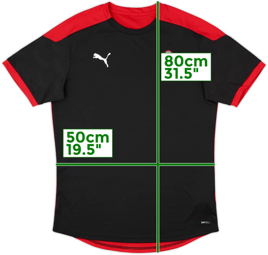 2020-21 AC Milan Puma Training Shirt - 8/10 - (L)