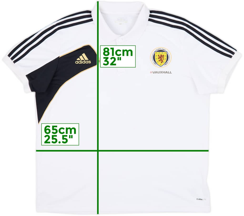 2011-12 Scotland adidas Polo Shirt - 8/10 - (XXL)