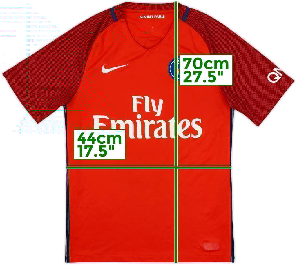 2016-17 Paris Saint-Germain Away Shirt - 5/10 - (S)