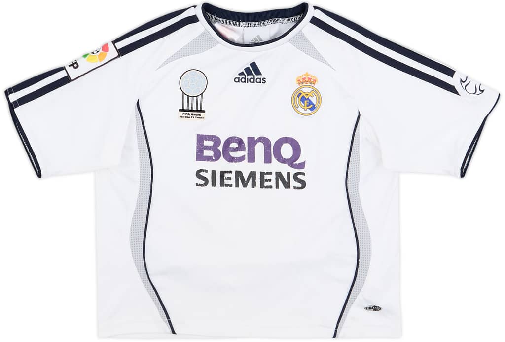 2006-07 Real Madrid Home Shirt - 6/10 - (5-6 Years)