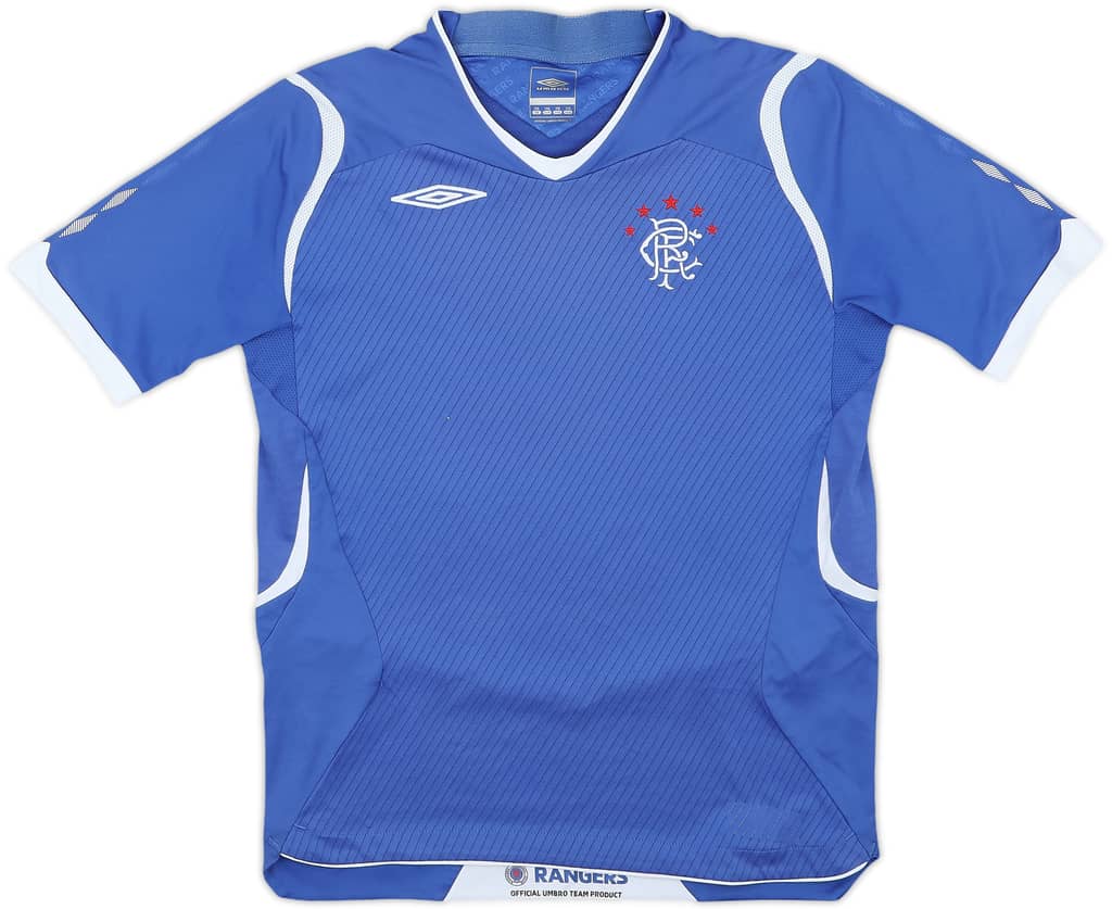2008-09 Rangers Home Shirt - 8/10 - (M.Boys)