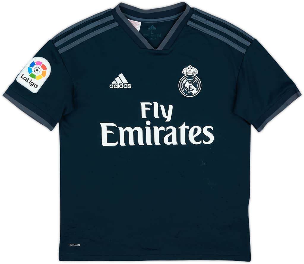 2018-19 Real Madrid Away Shirt - 8/10 - (L.Boys)
