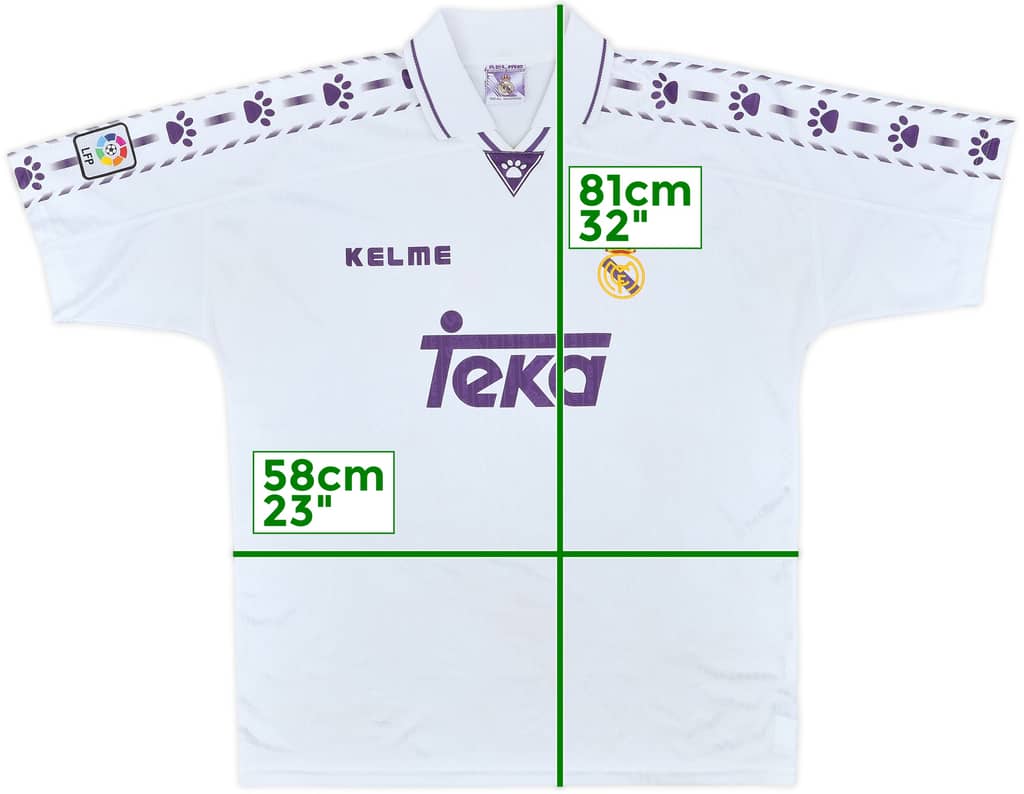 1996-97 Real Madrid Home Shirt - 9/10 - (XL)
