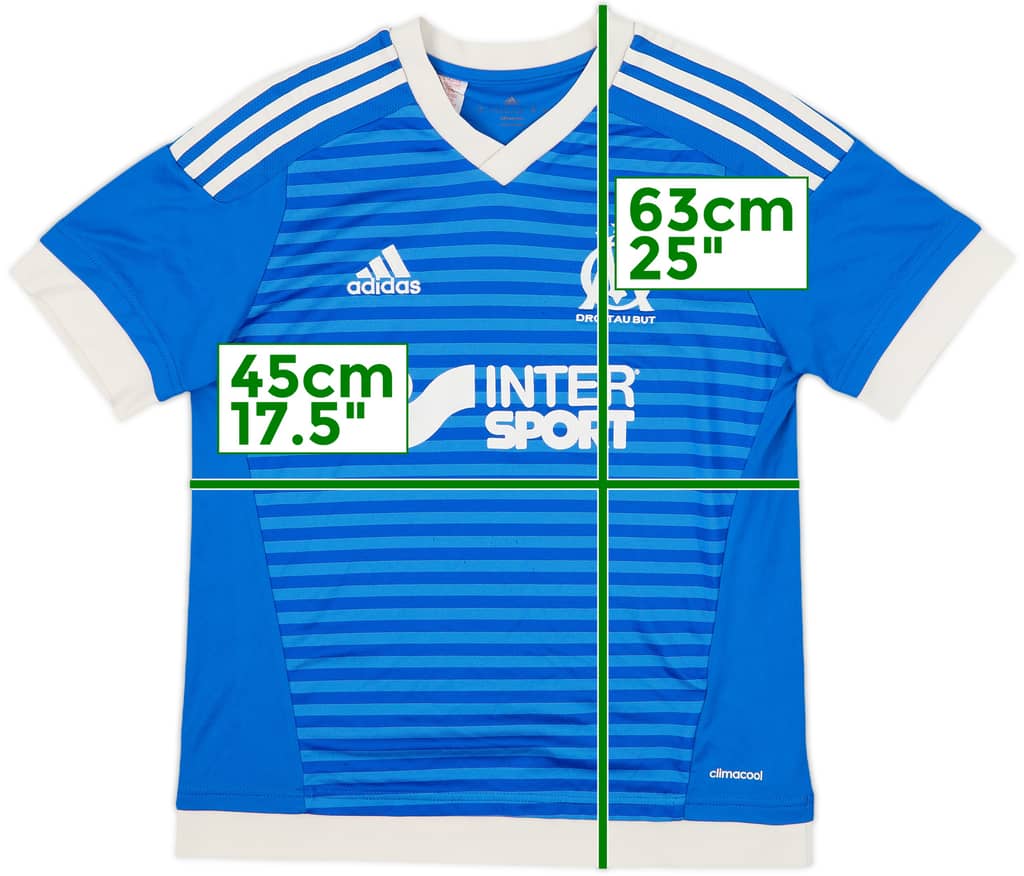 2015-16 Olympique Marseille Third Shirt - 7/10 - (L.Boys)