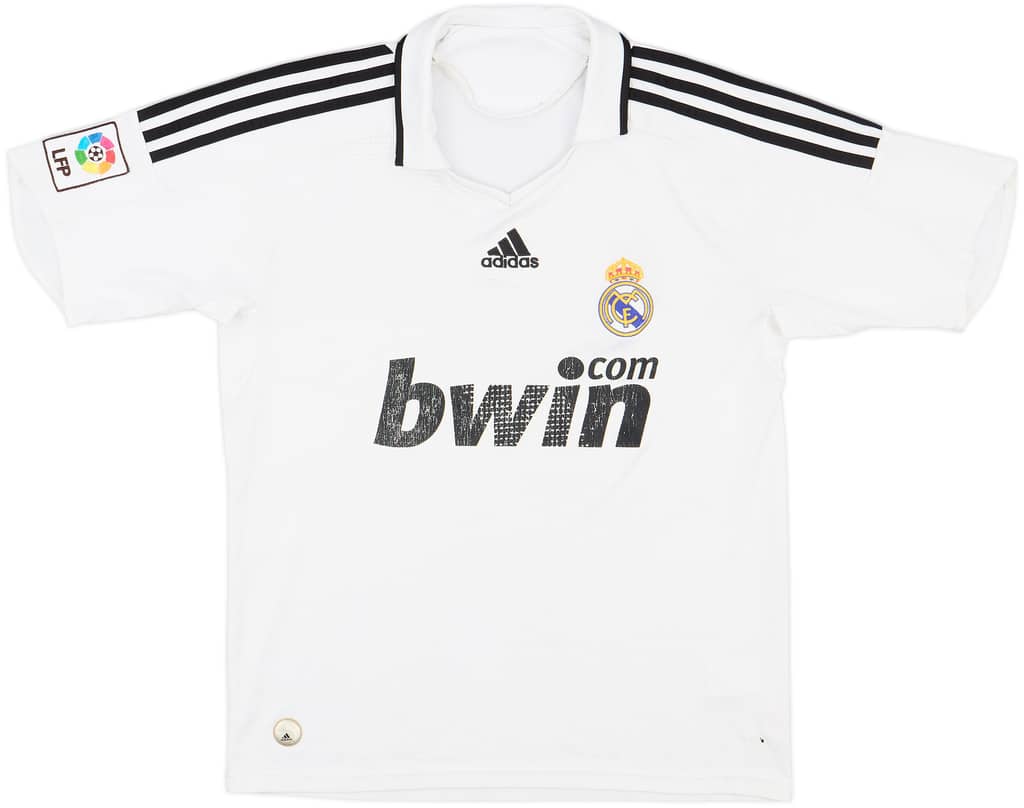 2008-09 Real Madrid Home Shirt - 6/10 - (XL.Boys)